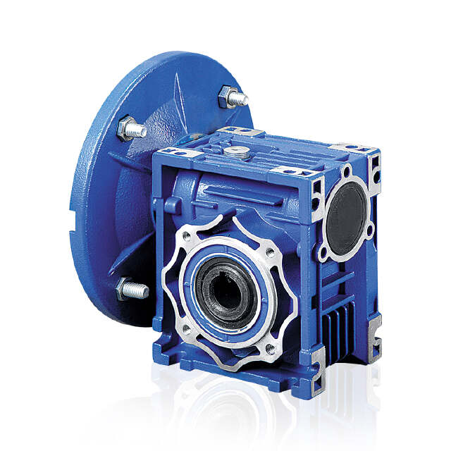 High Quality  Input Shaft Aluminum DC Motor Drive Reduction Worm Gearbox with Output Shaft Flange