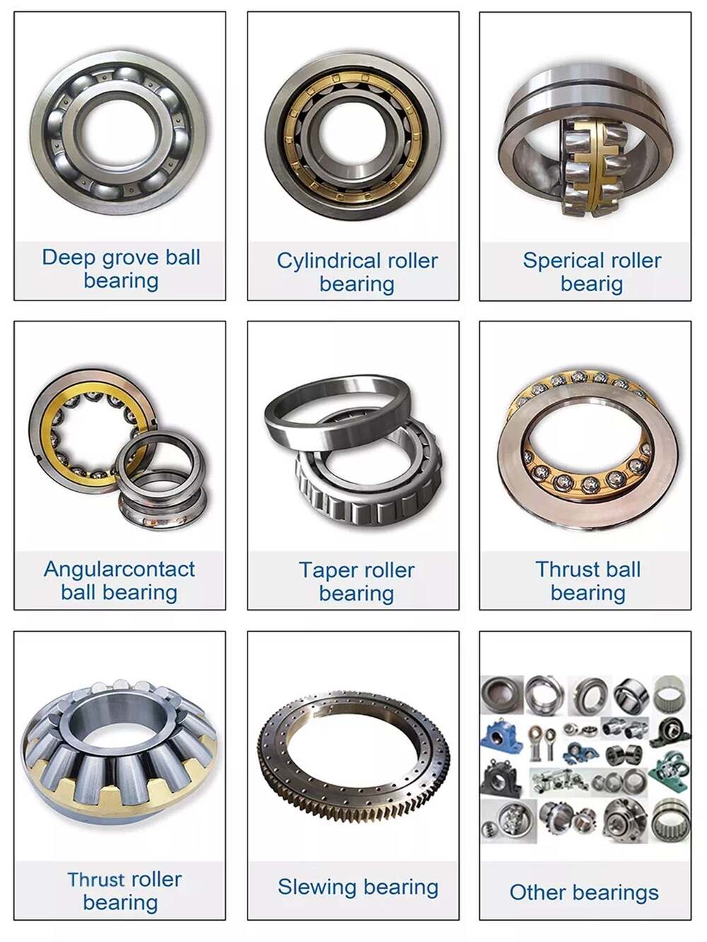 NU 2203 Series China Manufacturer High Quality Low Noise High Load Brass Cage Single Row Cylindrical Roller Bearings