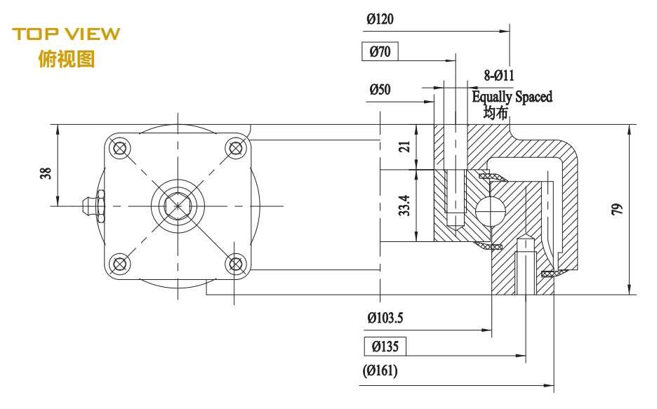 High Quality FGE5 Slewing Drive Speed Reducer Truck Mixers Low Price Guarantee Planetary Gearing Arrangement Machinery