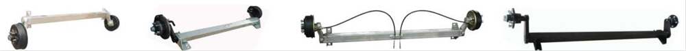 Direct Factory Sales Used EPT 1500kg Torsion Axle Without Brake Pneumatic Jockey Wheel Steel Rim with Clamp for Trailers