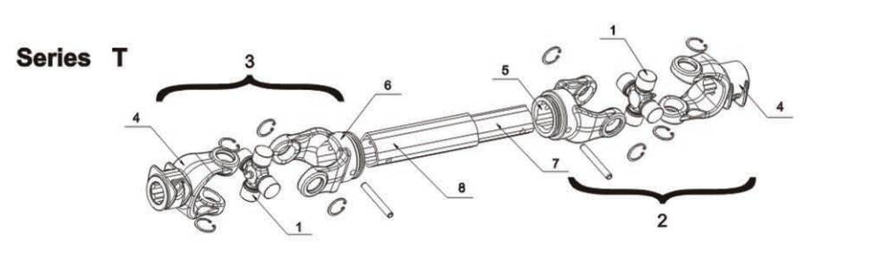 Wood Chipper PTO Rear Axle Shaft Drive Shaft for Brush Cutter PTO Drive Shaft for Agriculture Use