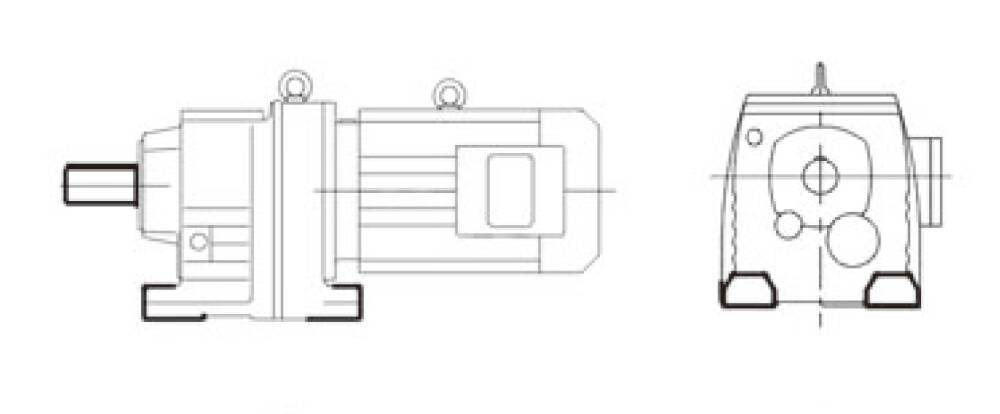 Flange Mounted R Series Helical Gearbox