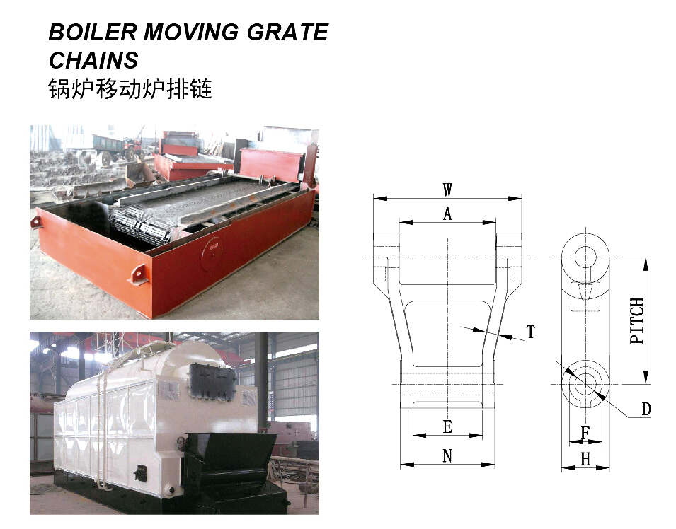 High Quality Babcock Style D472 Thompson Jk5063 Jk5109 Boiler Moving Grate Chains
