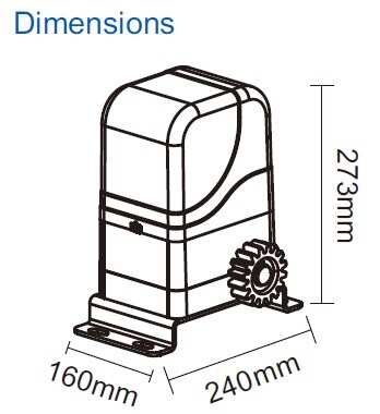 AC220V Reliable Magnetic Self-closing Setting Automatic Sliding Gate Motor Sliding Gate Opener for 300kg Sliding Gate Operator