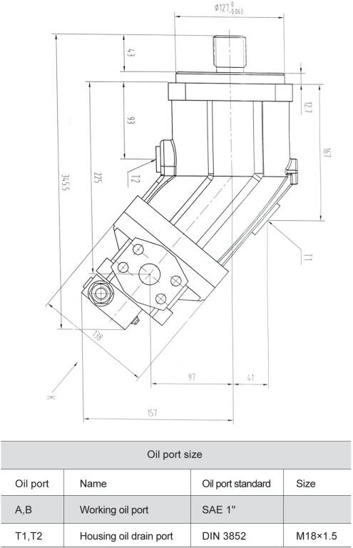 G2FM80 Series Self-propelled Cotton Harvester and Baler Parts Constant Displacement Motor Hydraulic Motor for Corn Machine