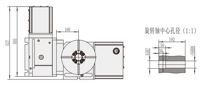 RT-250 Machine CNC Machining Center Parts CNC Turntable Rotary Table for CNC Machinery