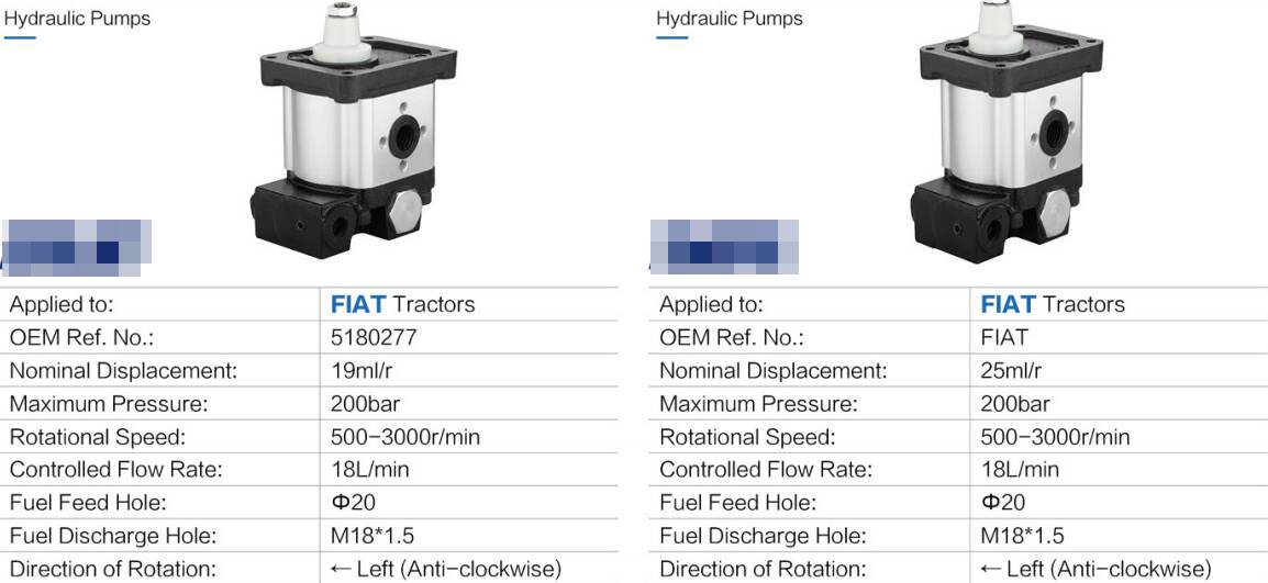 Agricultural Parts Pto Electric Vane Forklift Hydraulic Gear Oil Motor Pumps Repair Hydraulic Pumps for Tractor Wood Splitter