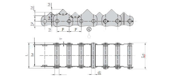Professional Wholesale Price Double Plus Chains Transmission Chain Agricultural 3558t Plucking Conveyor Chain