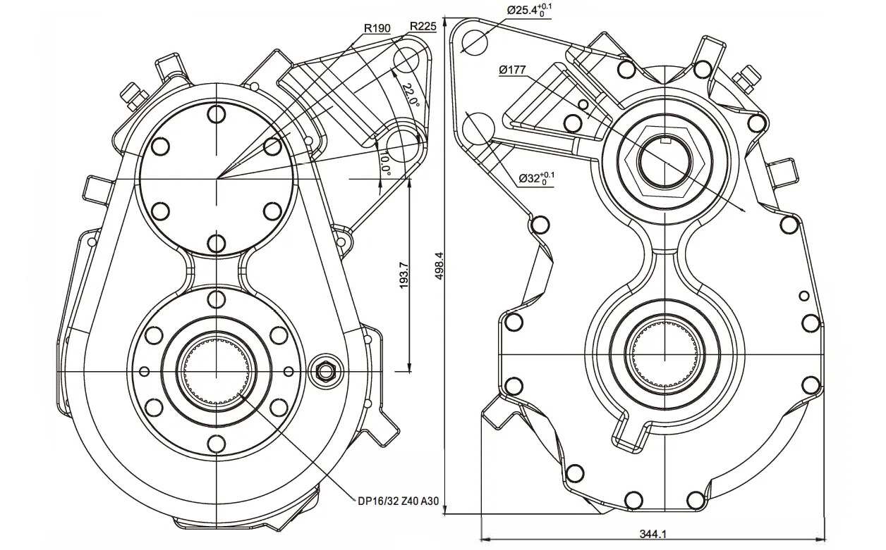 High Quality Round Agricultural Machine Square Balers Gearbox Speed Reducer for Square Balers Hay Rakes Round Straw Balers