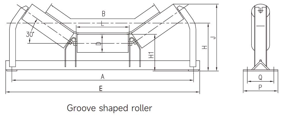 Troughed Idlers Manufacturer Various Type Trough Idler for Belt Conveyor