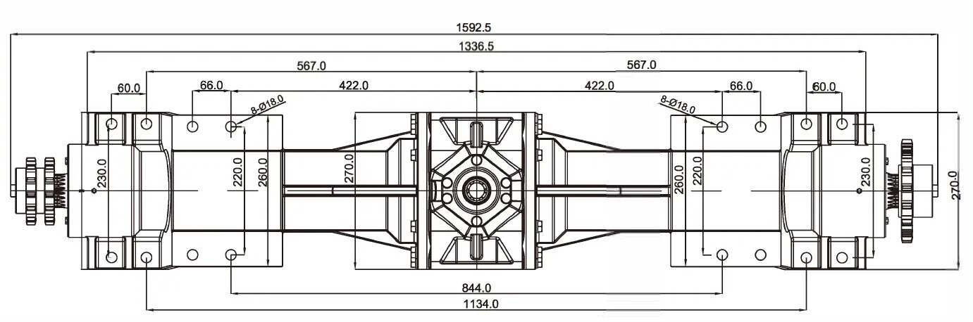Agricultural Machinary Round Baler and Harvester Round Baler Gearbox Gear Drive Round Baler Gearbox Speed Reducer for Sale