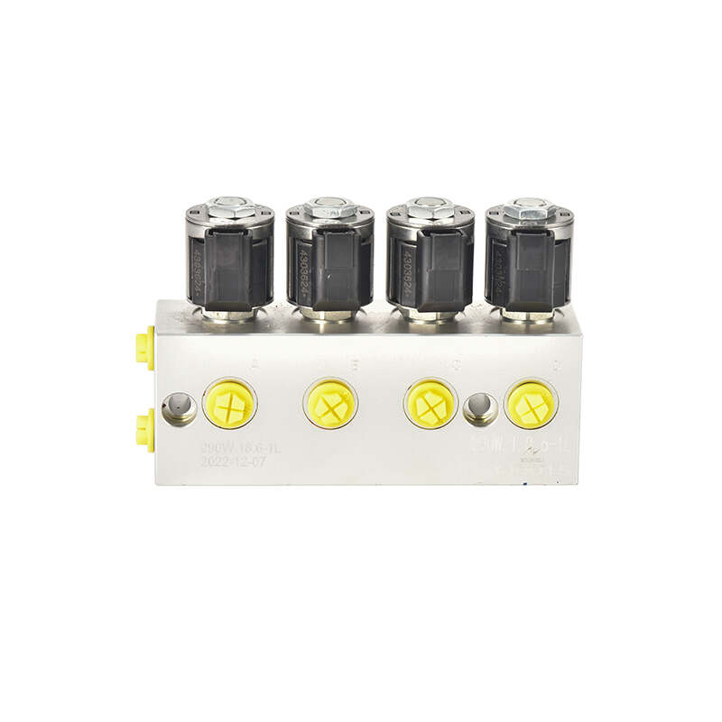 Good Quality Hydraulic Four-way Solenoid Valve for Heavy Industry Wheel Excavator