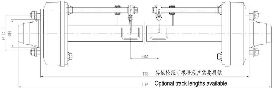 Customized Good Quality European Agricultural Axle FA5F6 FA8F10 FA10F10 Trailer Axle for Agricultural