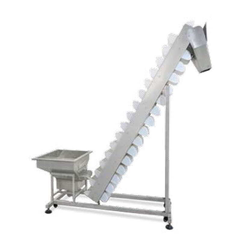 Inclined Bucket Feeder Machine for Lifting for Potato Slice Prawn Cracker Crispy Rice Metals