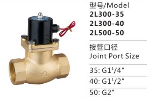 Hot Selling Cheap Custom 2L300-35 Low Pressure Two-position Two-way Direct Drive-Type Solenlid Valve for Sale