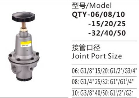 QTY Series QTY-15/20/25 Pneumatic Air pressure reducing Regulator
