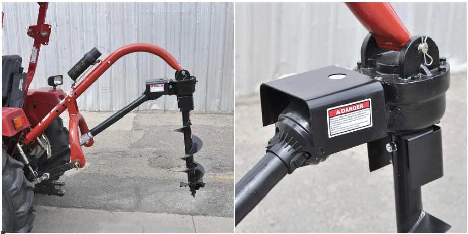 Model 400 Compact/Sub-Compact/Cat 0 Tractor 3-Point Post Hole Digger for Farming Tools