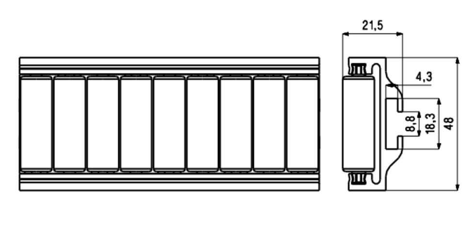 PJ-HL-PBT-LBP Aluminum Alloy Roller Ball Guardrail for Belt Conveyor Chain Mesh
