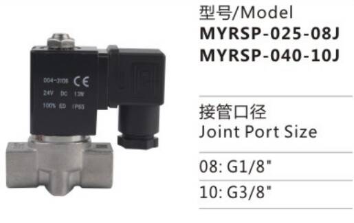 Proper Price Top Quality MYRSP-025-08J MYRSP Series Stainless Steel Solenoid Valve for Sale