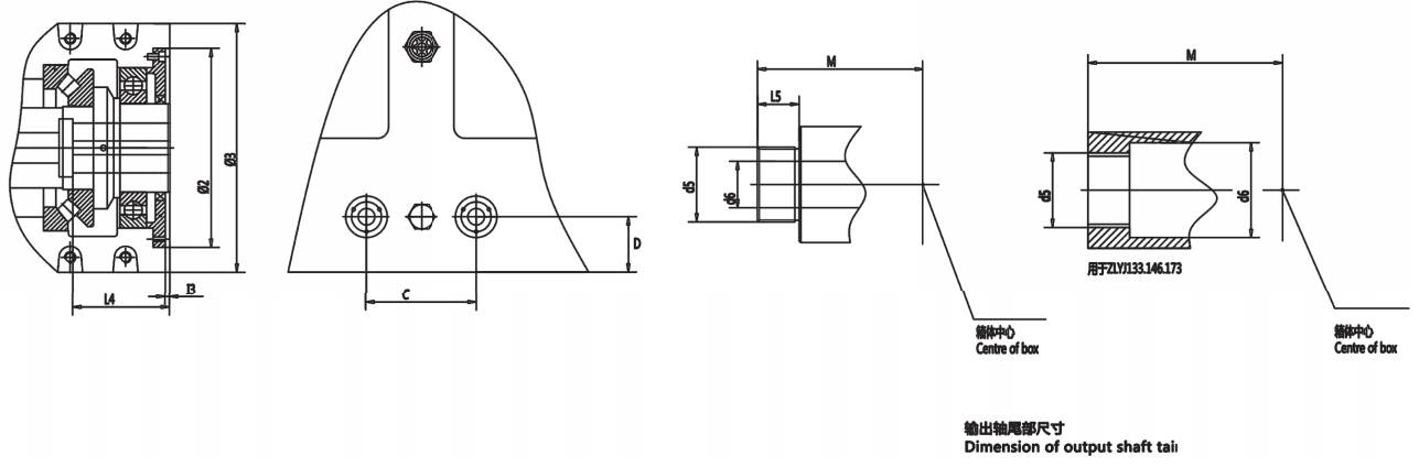 ZLYJ Series High Strength Alloy Steel Worm Gear Reducer Hard Tooth Surface High-precision Gearbox for Plastic Screw Extruder