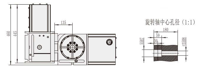 RT-170 Machine CNC Machining Center Parts CNC Turntable Rotary Table for CNC Machinery