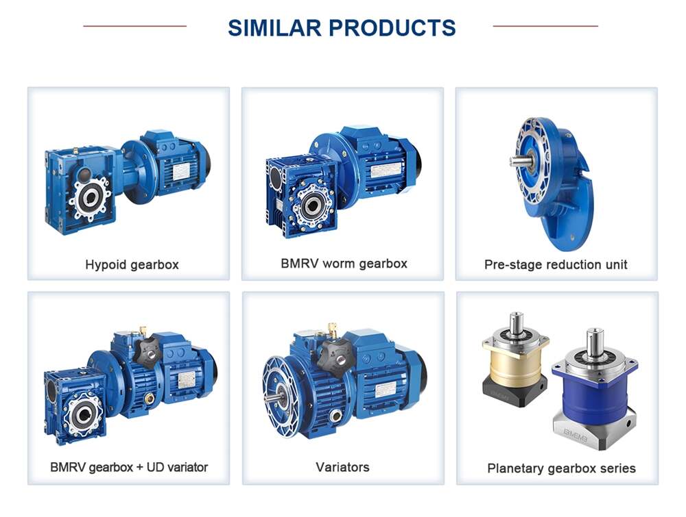 BRC HS Series Shaft Input Flange Mounted Aluminum Alloy Housing Helical Gear Unit Gear Reducer