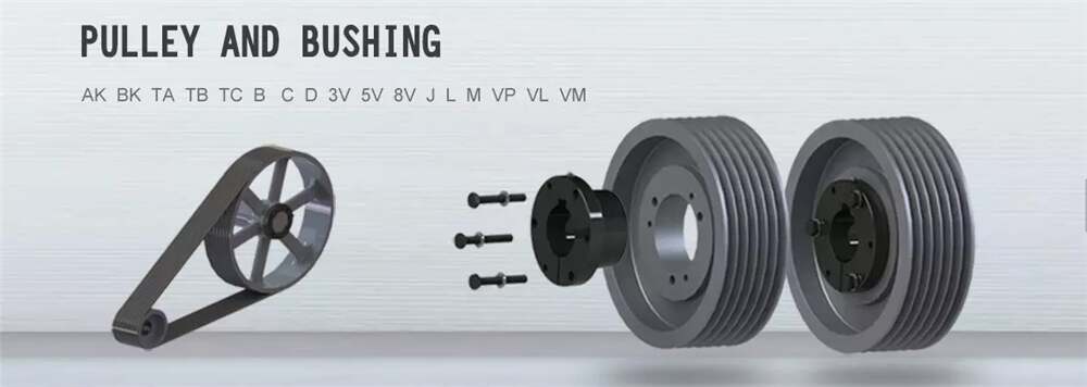 Customizable OEM Spa SPB SPC SPZ Groove Cast Iron Die-Cast Zinc Alloy Nylon Bore V Taper Bush Lock Belt Pulleys V-Belt Type