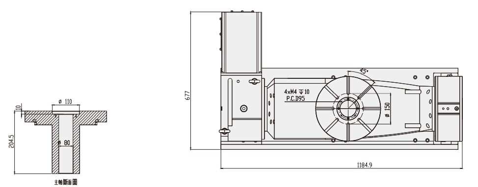 WT-SL320 Machine CNC Machining Center Parts CNC Turntable Rotary Table for CNC Machinery