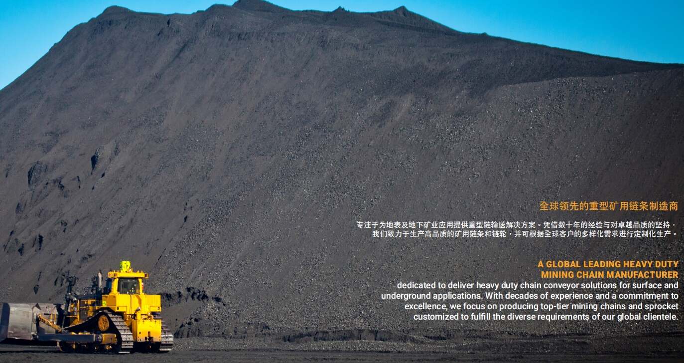 Custom Heavy Duty Drive Mining Chains Sprocket Transmission Apron Feeder Crawler Single Strand Drop Forged Ladder Conveyor Chain