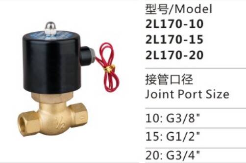 Hot Selling Good Quality 2L170-15 Medium-pressure Two-position Two-way Direct Drive-Type Solenlid Valve for Sale