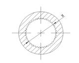 Auto Part 3-3-1481KX Series Cardan Yoke 1410 Driveshaft Steel Material