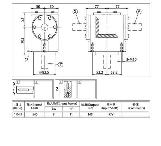 Planetary Gearbox for Agricultural Farm Machinery Custom ODM Fertilizer Sprayers Spreader Gear Arrangement
