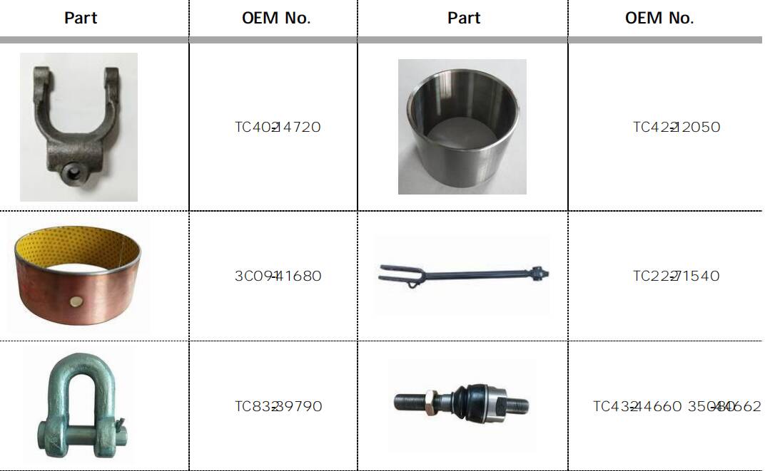 Agricultural Spare Tractor Parts Replacement of Kubota 32530-26823,W9518-59121,3C315-42300,3C091-43520,3A111-82202