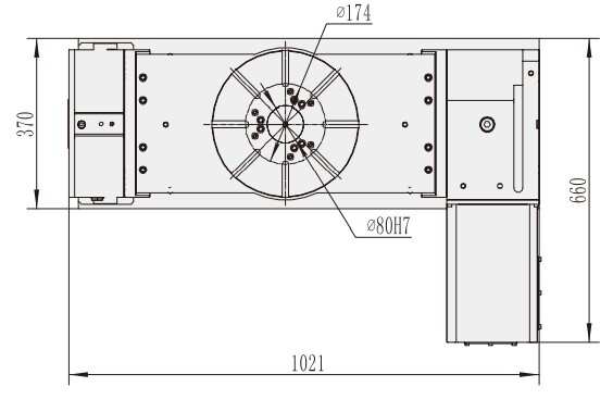 RTS-320 5 Axis Machine CNC Machining Center Parts CNC Turntable Rotary Table for CNC Machinery
