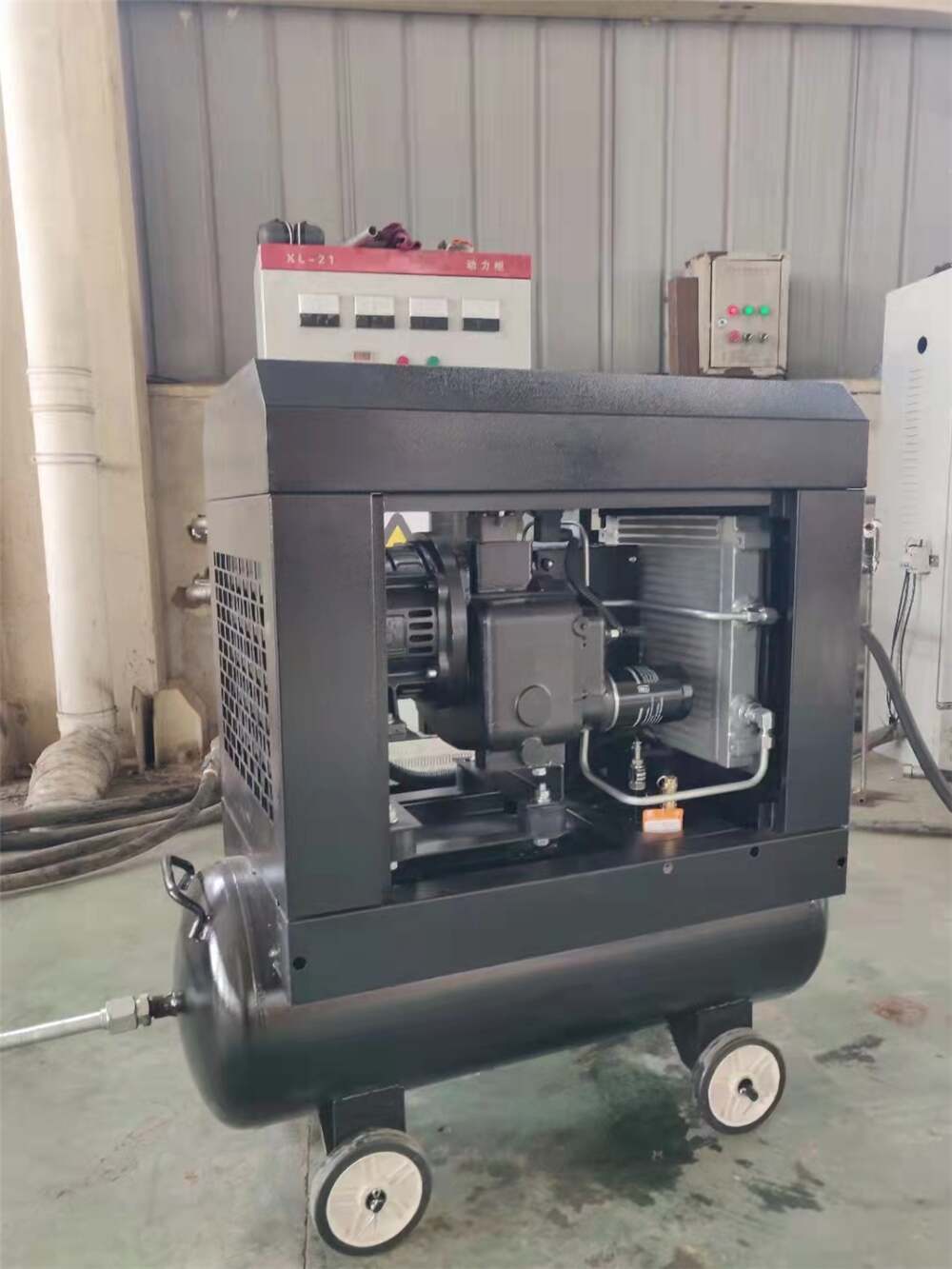 Small Silent 8bar~10bar 3kW 240L/min PM VSD Rotary Screw Air Compressor for Sale