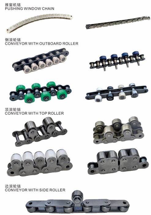 Agricultural Drive Stainless Steel Plastic Drag Drop Forged Pintle Welded Silent Roller Conveyor Chain With Attachment Sprocket