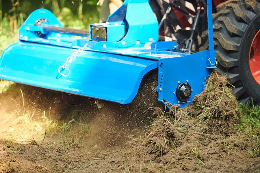New 7 ft Rotary Tiller for Sale High Productivity Agricultural Tractor Link with Gearbox Used Condition
