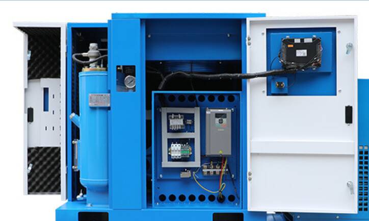 Durable 500 psi High Pressure Oil-free PM VSD Two-stage Screw Air Compressor With Stainless Steel Connection