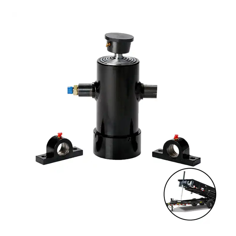 Custom Seal Kit Small Stainless Steel Compact Double Single Acting Tie Rod Welded Tee Forklift Lift Steering Hydraulic Cylinder