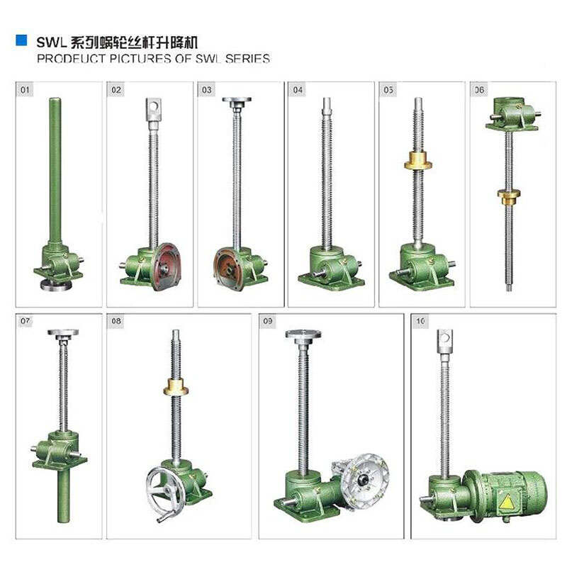SWL Series Lifting Hydraulic Screw Jack Reducer for Table Lifting or Pressing
