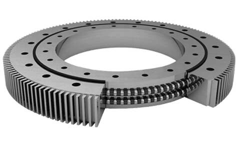 Long-Working Time Ball Slewing Ring Bearing Internal Gear Four-Point Contact with Cross Roller Feature