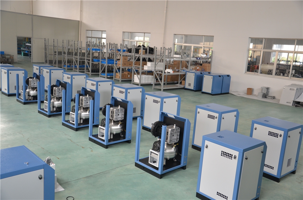 Long-Lasting Energy Saving CMN Single Mono Screw Air Compressor Low Noise Stationary with 380V Motor Oil-Free