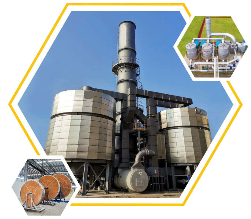 VOCs Exhaust Gas Treatment RTO Regenerative Thermal Oxidizer for Petrochemical Industry