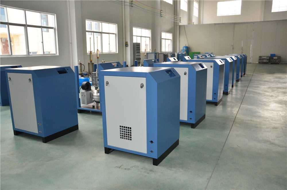 Long-Lasting Energy Saving CMN Single Mono Screw Air Compressor Low Noise Stationary with 380V Motor Oil-Free