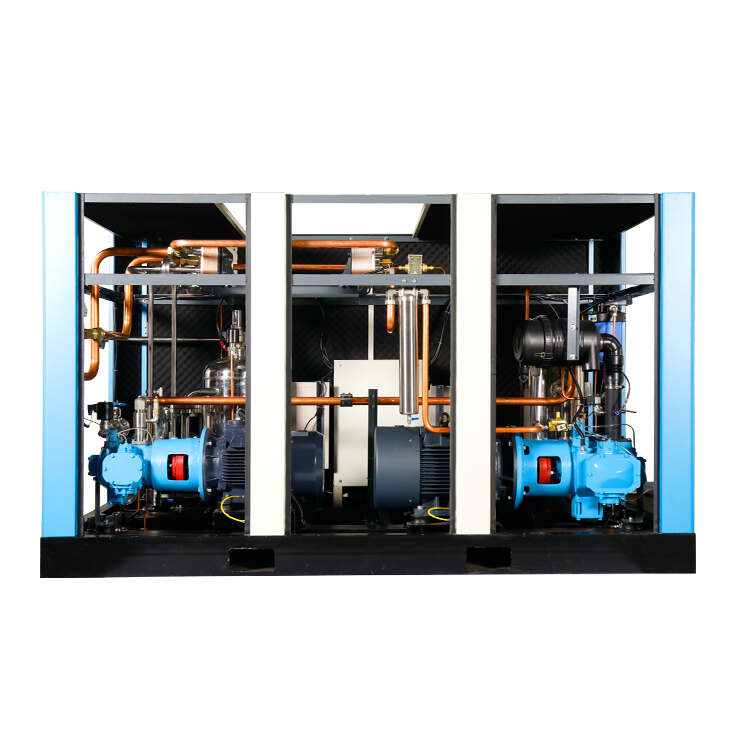 Durable 500 psi High Pressure Oil-free PM VSD Two-stage Screw Air Compressor With Stainless Steel Connection