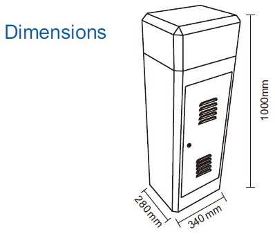 Car Parking Gate DZ-2291 220V AC Automatic Boom Barrier Gate Opener