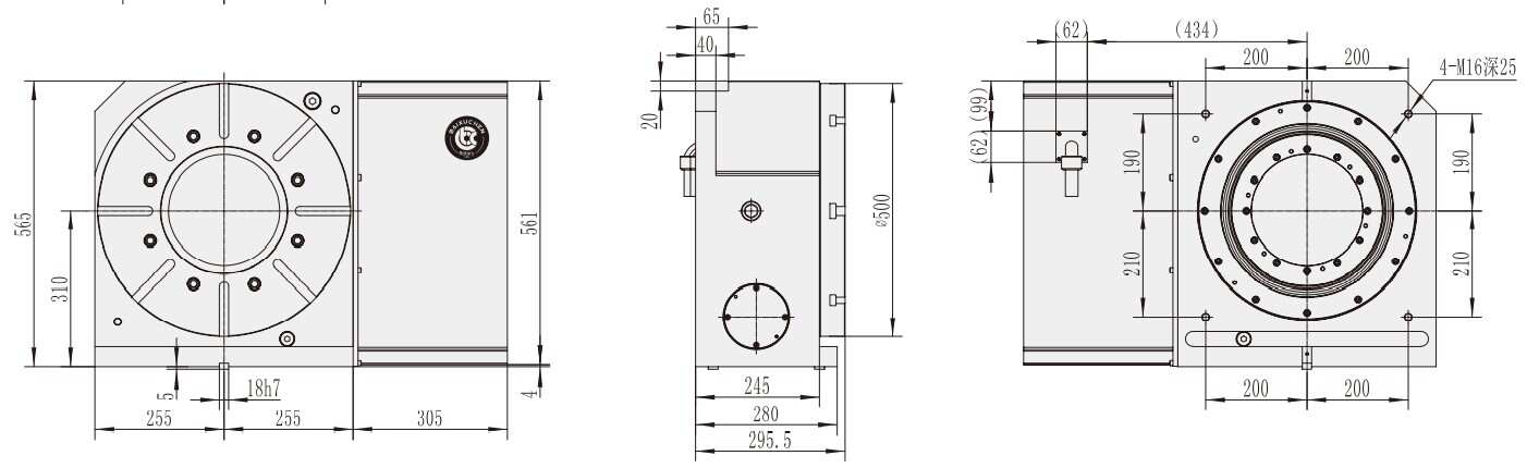 WT-500 Machine CNC Machining Center Parts CNC Turntable Rotary Table for CNC Machinery