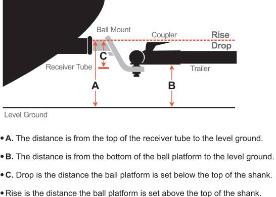 1BJY-HM-70 Trailer Parts and Accessories Capacity 6000lbs Trailer Ball Mount for Hitch Ball Mount Drop