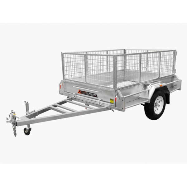 EPG Box Trailer 8x5 Steel Galvanized Car Trailer with LED Lights