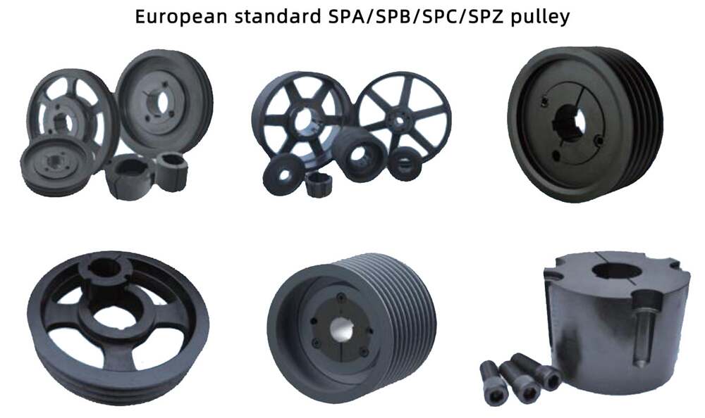 Customizable OEM Spa SPB SPC SPZ Groove Cast Iron Die-Cast Zinc Alloy Nylon Bore V Taper Bush Lock Belt Pulleys V-Belt Type